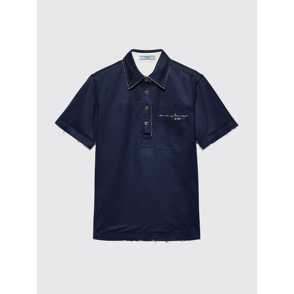 Prada Polo Shirt Woman Blue